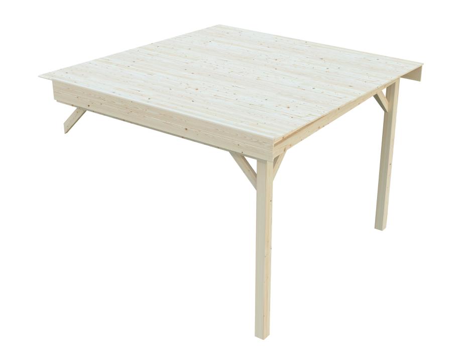 Extra roof with two posts 8,3 m2 for Lenna